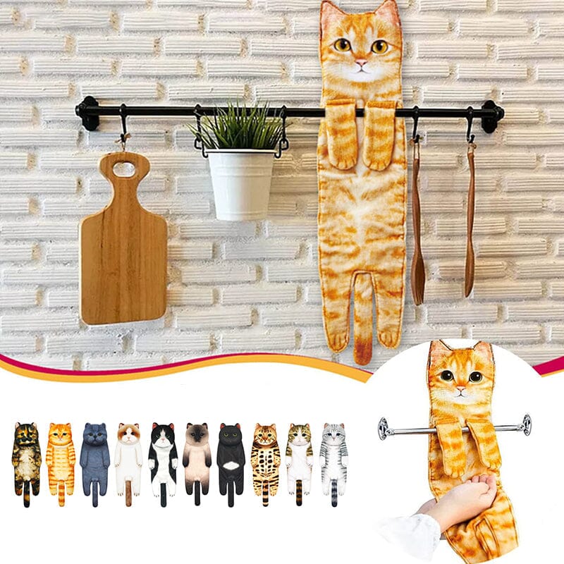 😺Cute Cat Hand Towel🐾