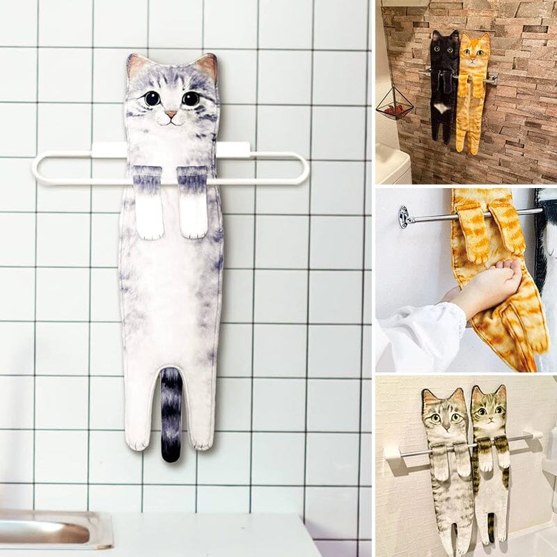 😺Cute Cat Hand Towel🐾