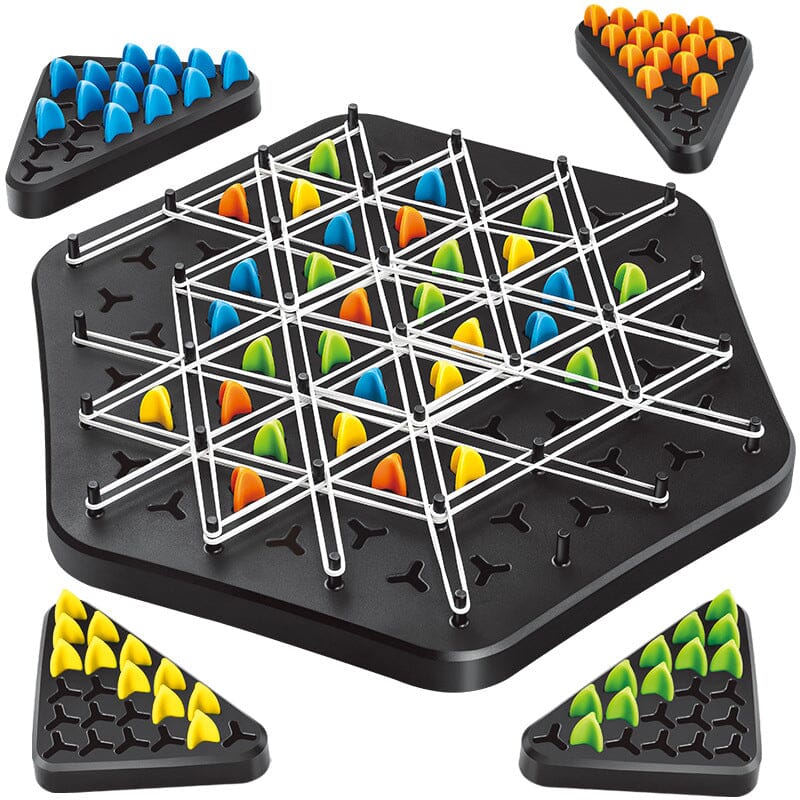 Chain Triangle Chess Game, 2 to 4 Players