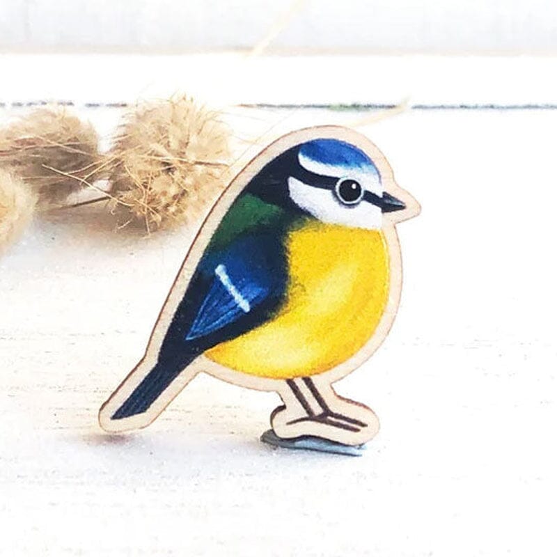 Bird Wooden Brooch