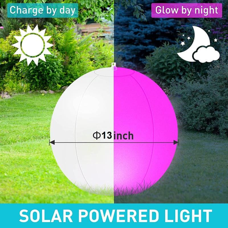 LED Light 16 Colors Luminous Beach Ball