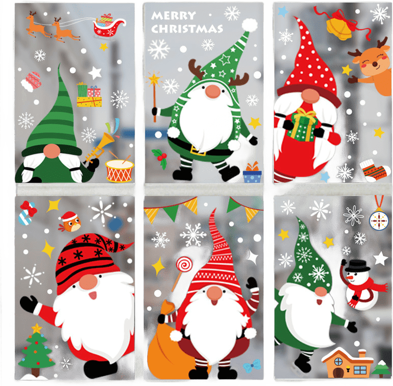 Christmas Static Cling Window Stickers