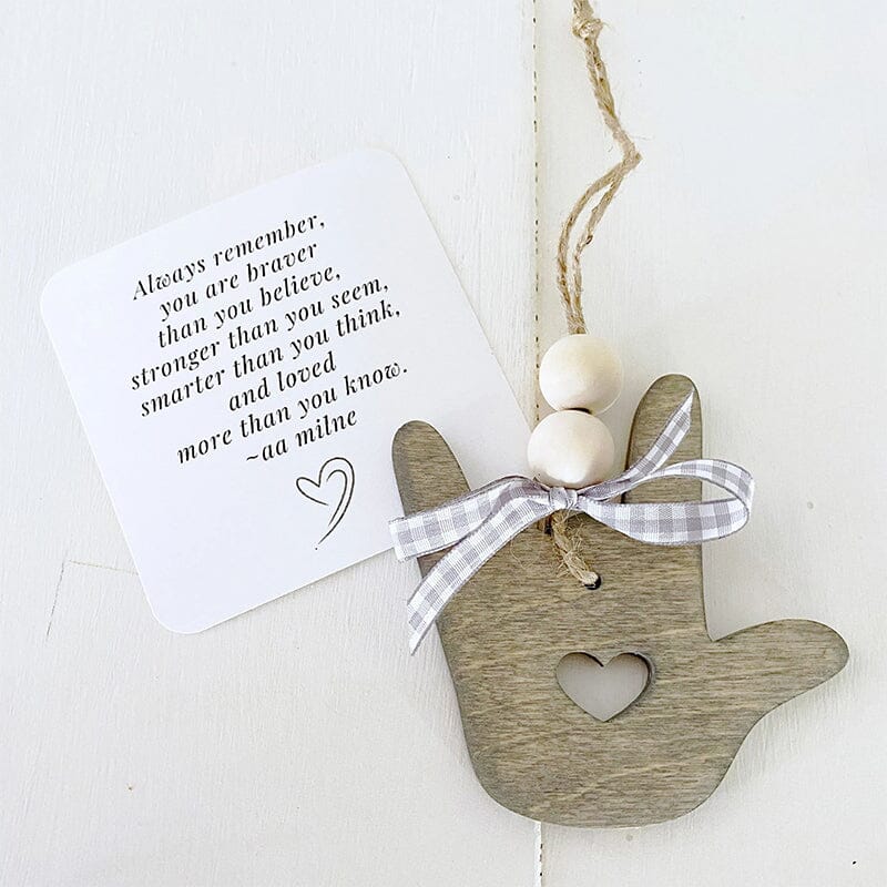 Inspirational Cardinal Wood Hanging Ornament