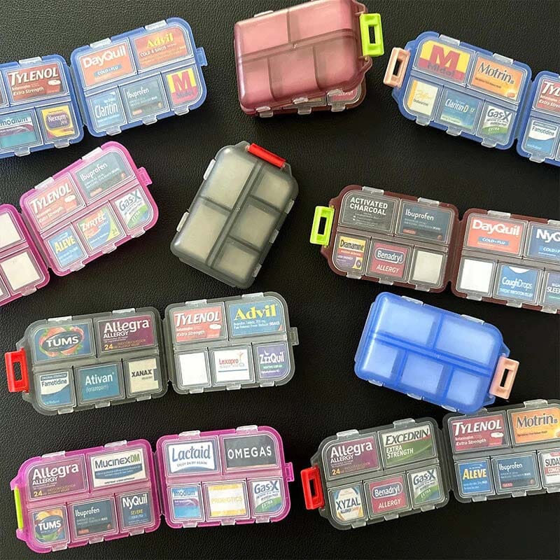 DIY Mini Pill Case With Labels