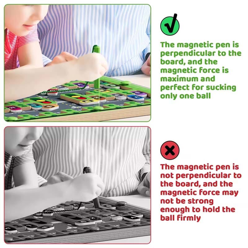 Magnetic Alphabet Parking Toys