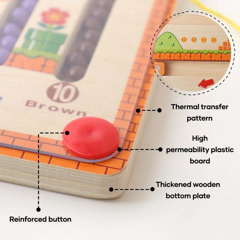 Magnetic Color and Number Maze