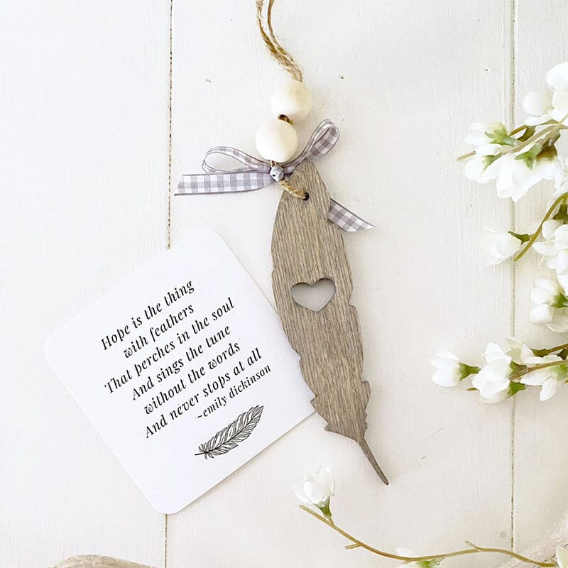 Inspirational Cardinal Wood Hanging Ornament