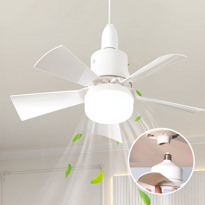 Bright Cool Ceiling Socket Fan & Light with Remote Control