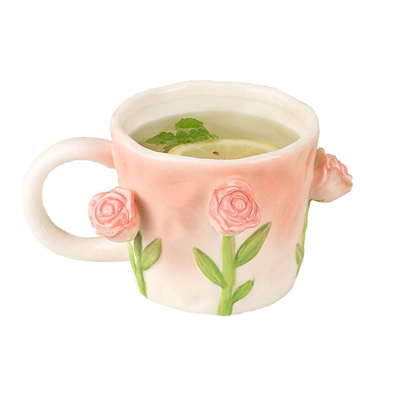 3D Flower Coffee Mug