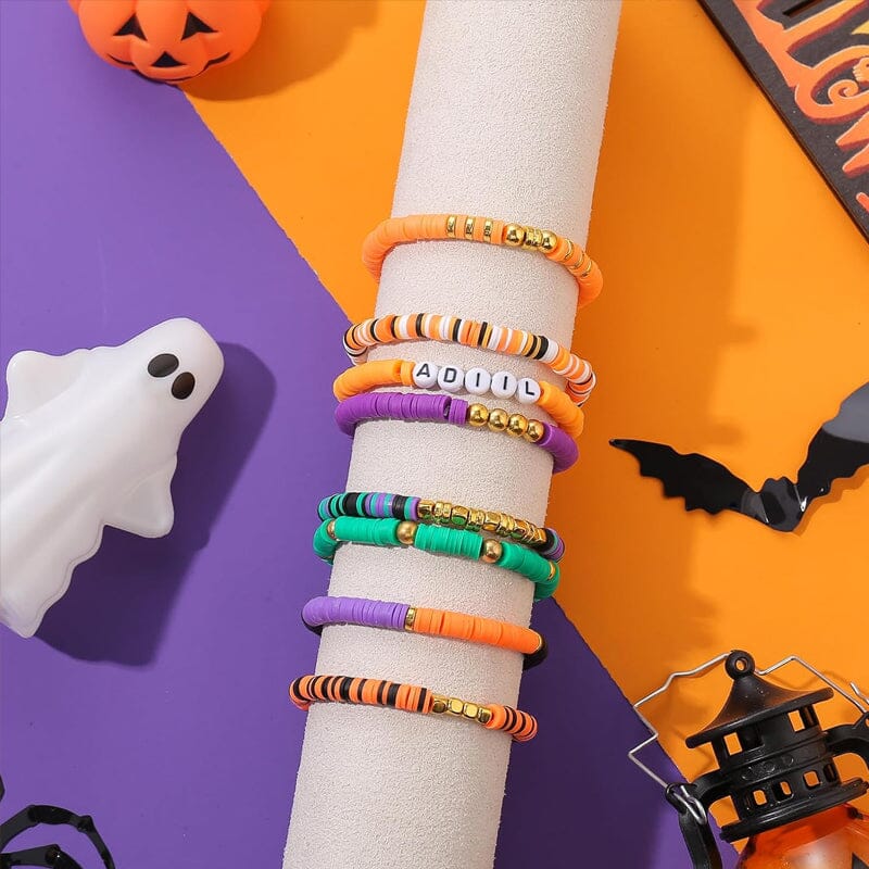 Halloween Themed Beads Bracelet