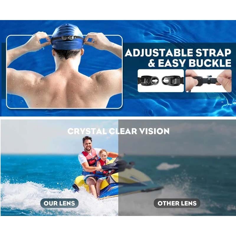 Wide View Anti Fog Swimming Goggles