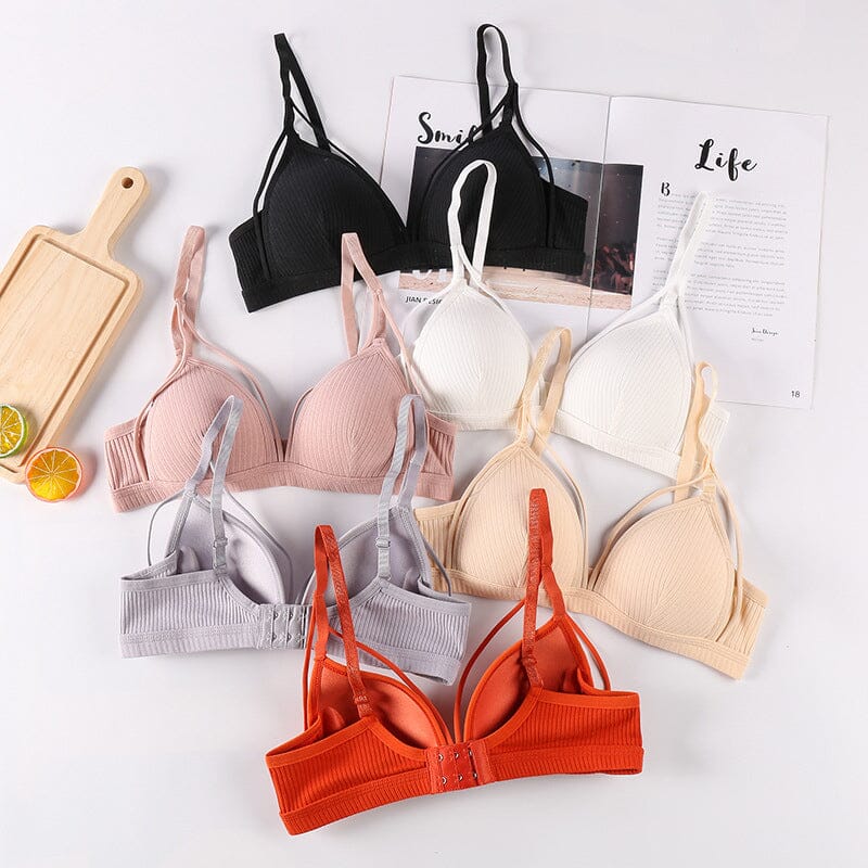 Women's Plain Cut Out Wireless Bra