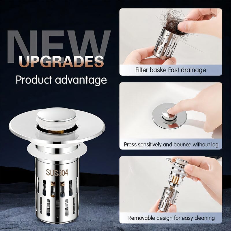 Universal Drain Strainer For Bathroom Sinks