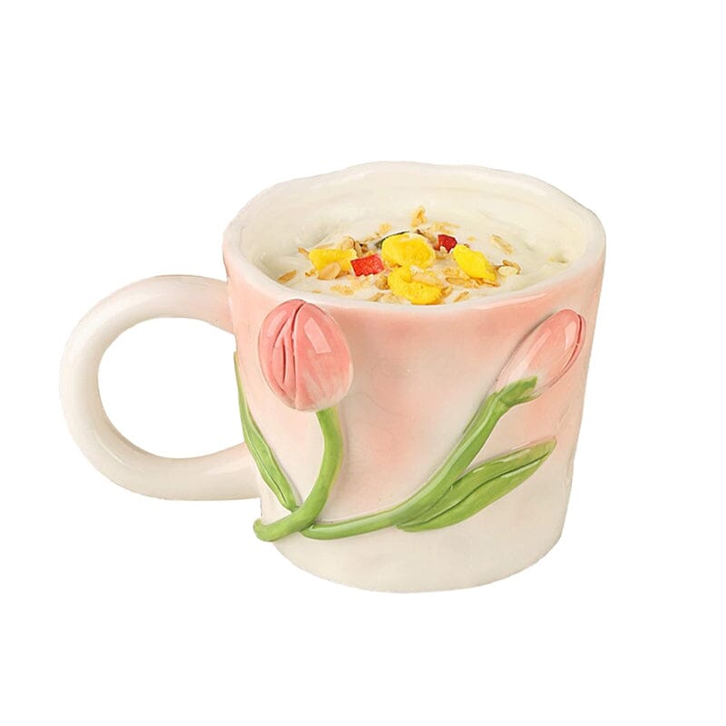 3D Flower Coffee Mug