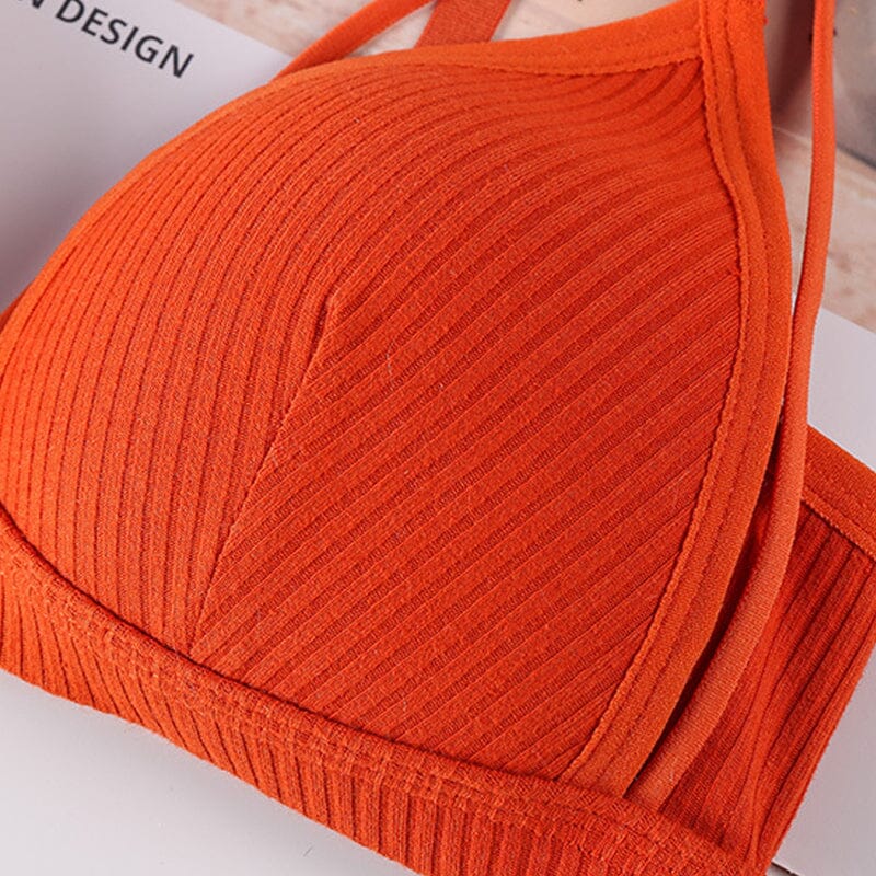 Women's Plain Cut Out Wireless Bra