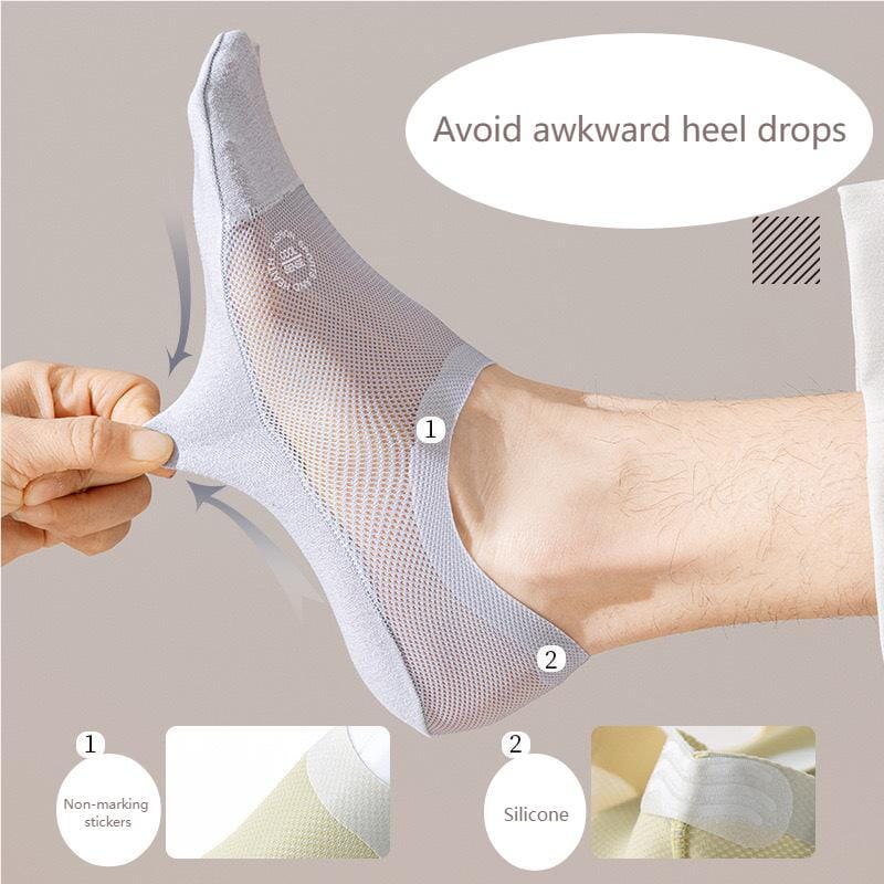 Ultra Thin Liner Non Slip No Show Socks (3 pairs)