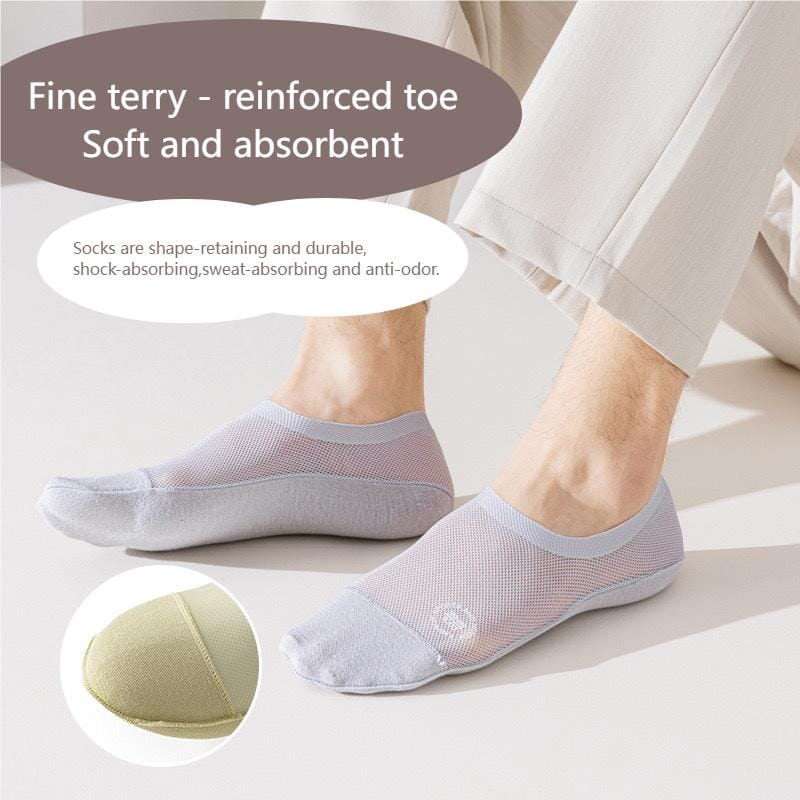 Ultra Thin Liner Non Slip No Show Socks (3 pairs)