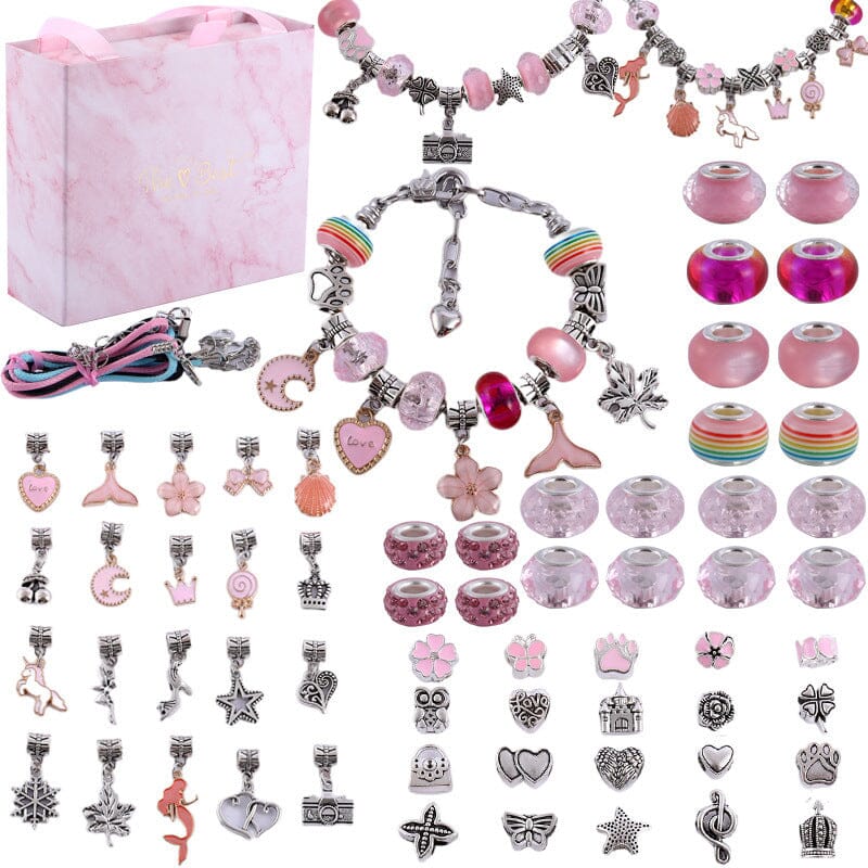 Upgraded DIY Girls Charm Bracelet Making Kit