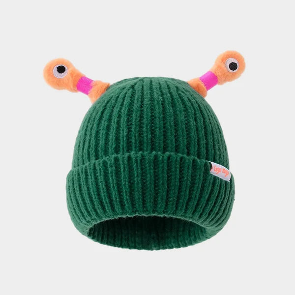 Winter Parent-Child Cute Glowing Little Monster Knit Hat