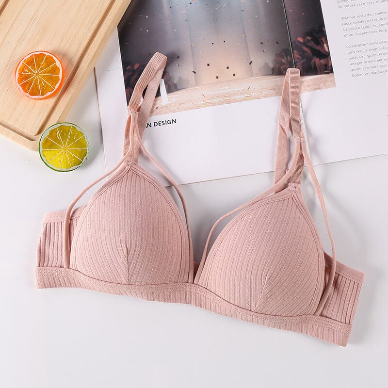 Women's Plain Cut Out Wireless Bra