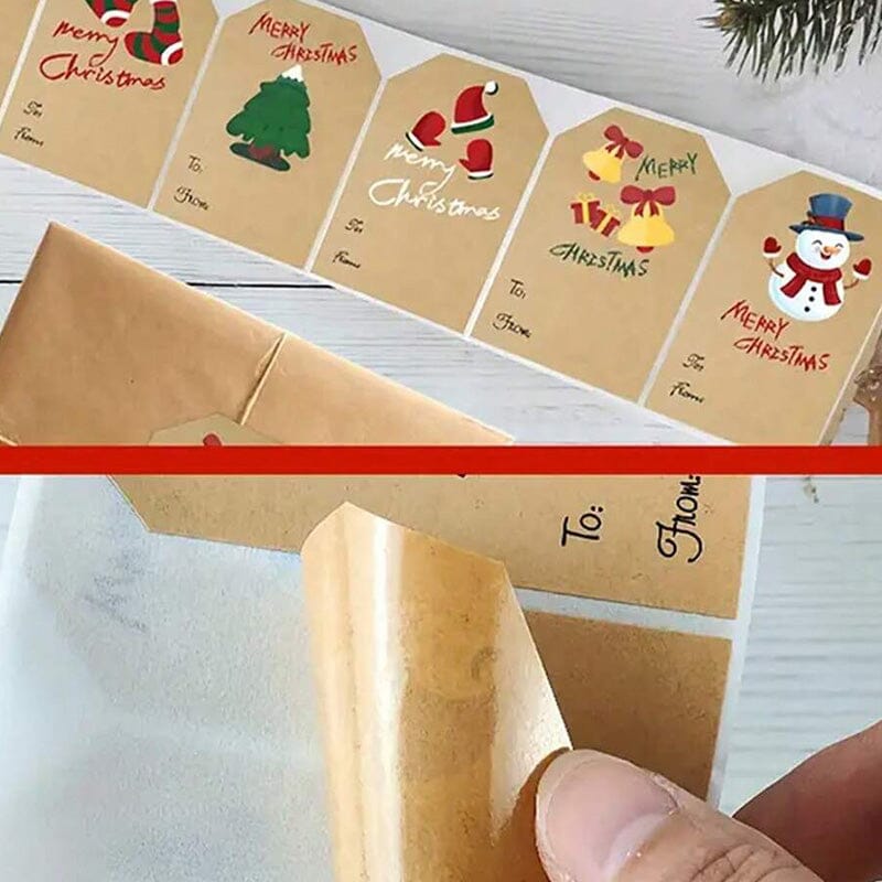 250pcs/roll Christmas Decoration Stickers