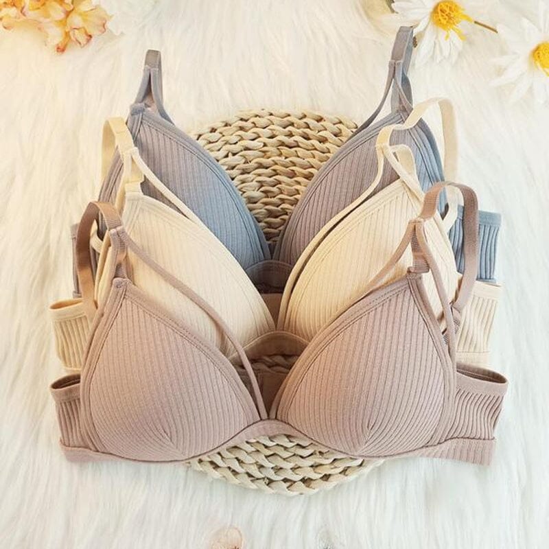 Women's Plain Cut Out Wireless Bra