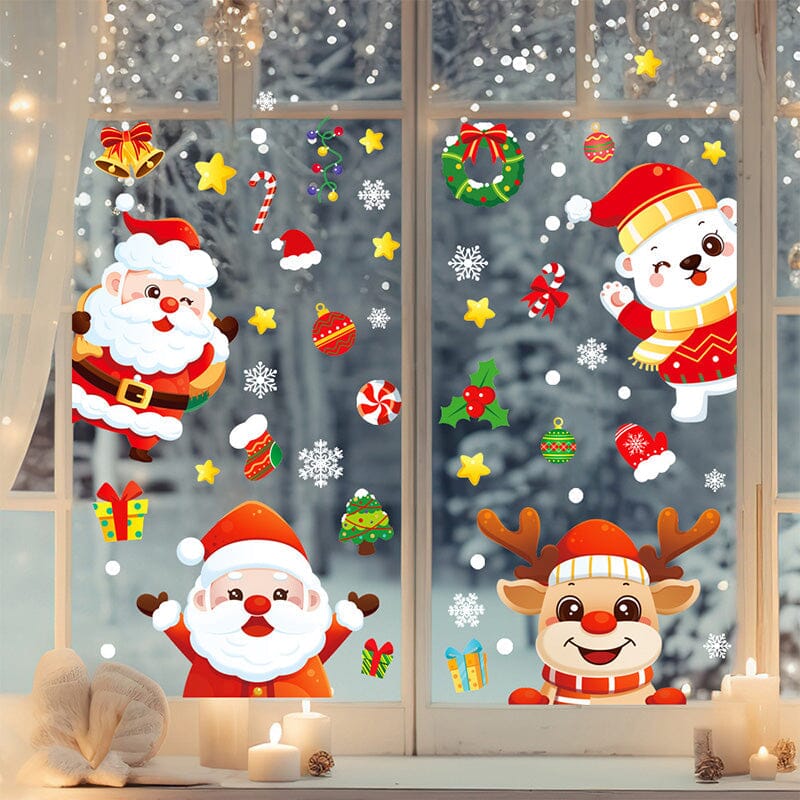 Christmas Static Cling Window Stickers