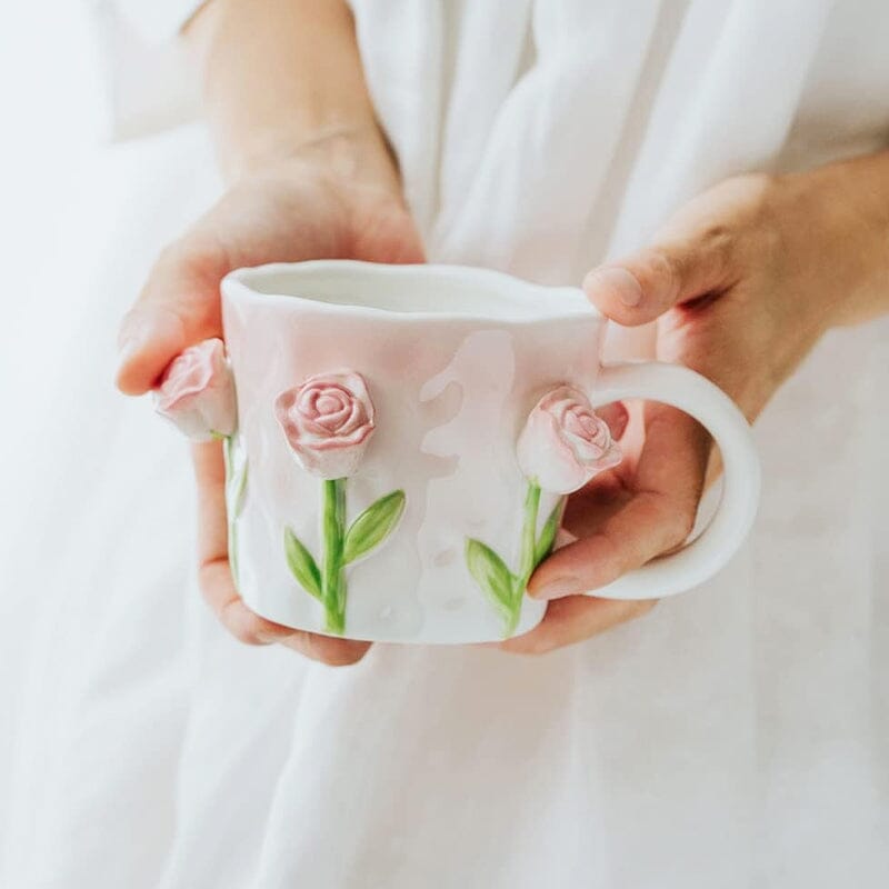 3D Flower Coffee Mug