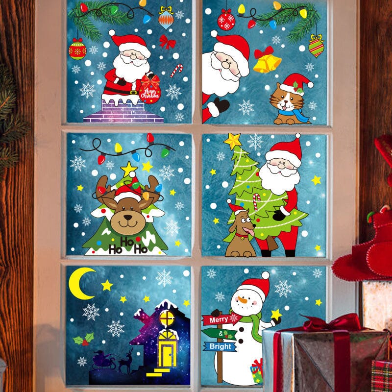 Christmas Static Cling Window Stickers