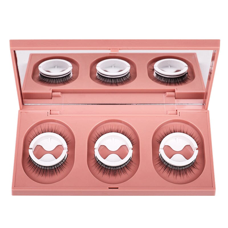 Glue-free Self-adhesive False Eyelashes(3 pairs)