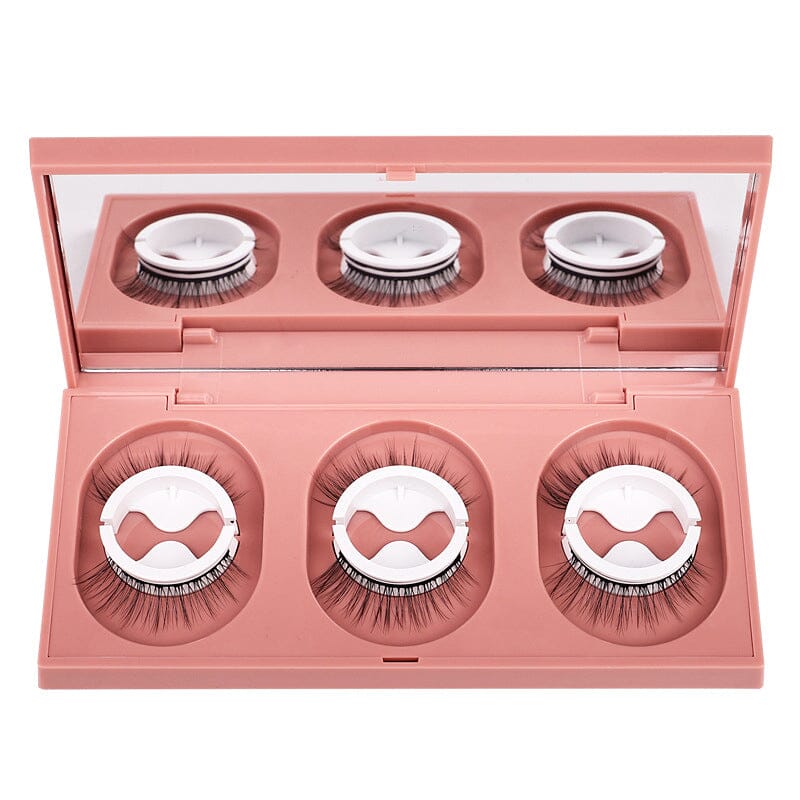 Glue-free Self-adhesive False Eyelashes(3 pairs)