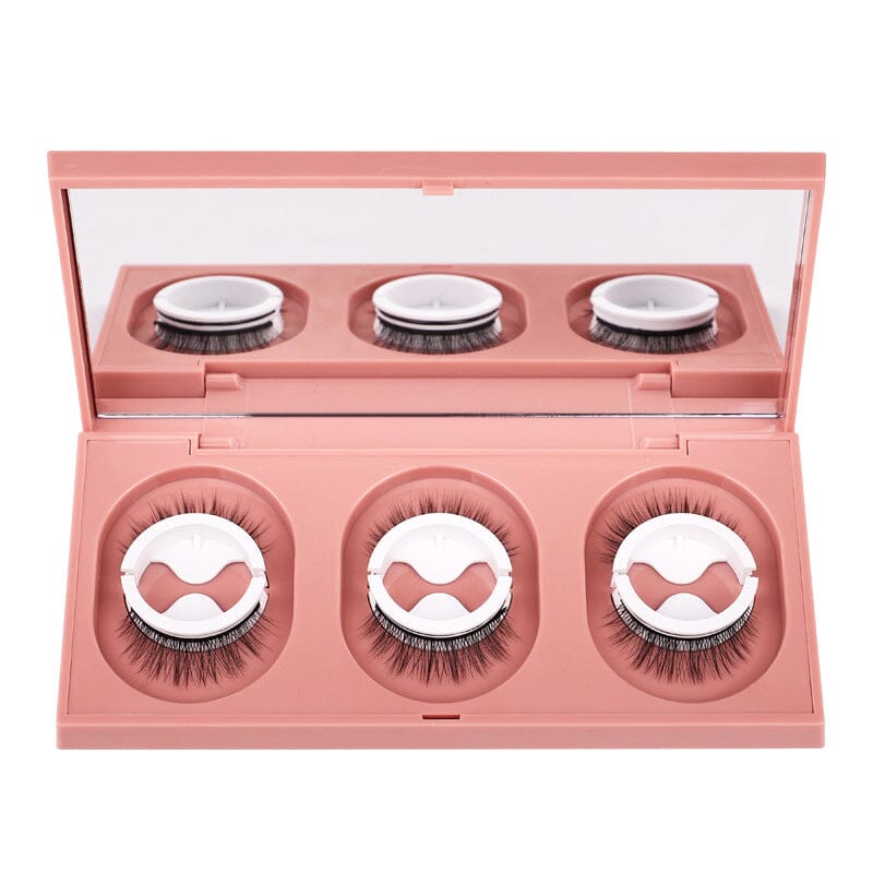 Glue-free Self-adhesive False Eyelashes(3 pairs)