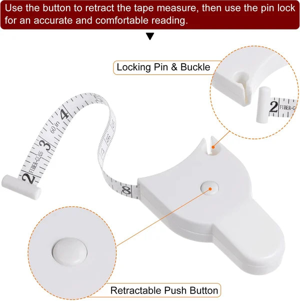 Automatic Rolling Tape Girth Measuring Ruler