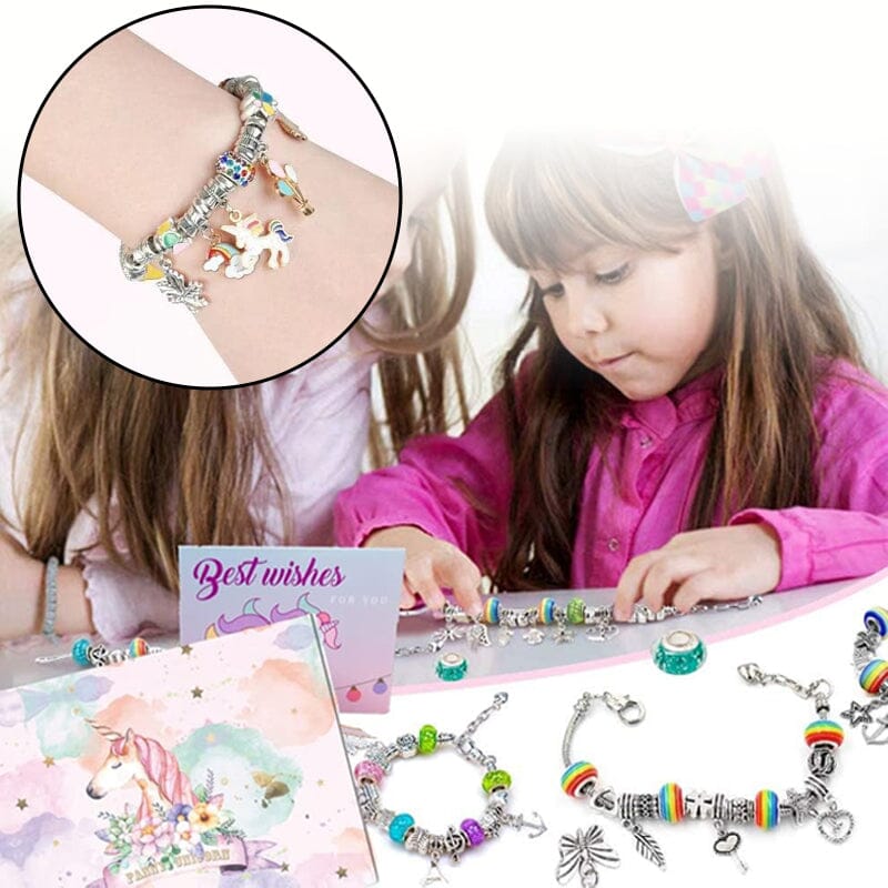 Upgraded DIY Girls Charm Bracelet Making Kit