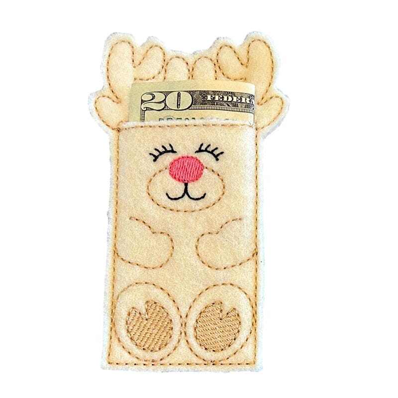 Adorable Reindeer Money Holder Sleeves