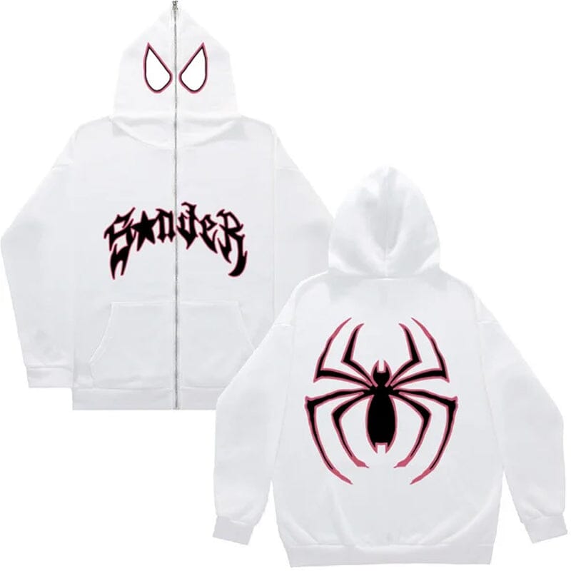 Spider Punk Zip Up Hoodie