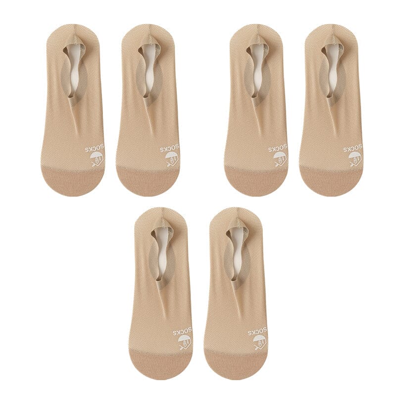 Ultra Thin Liner Non Slip No Show Socks (3 pairs)