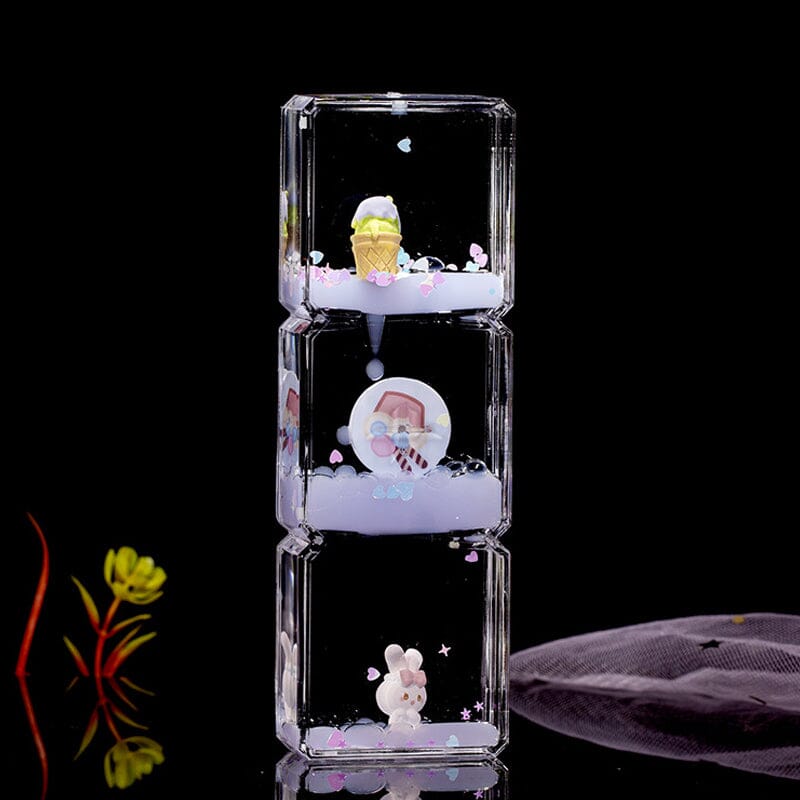 Mini Cartoons Creative Liquid Hourglass