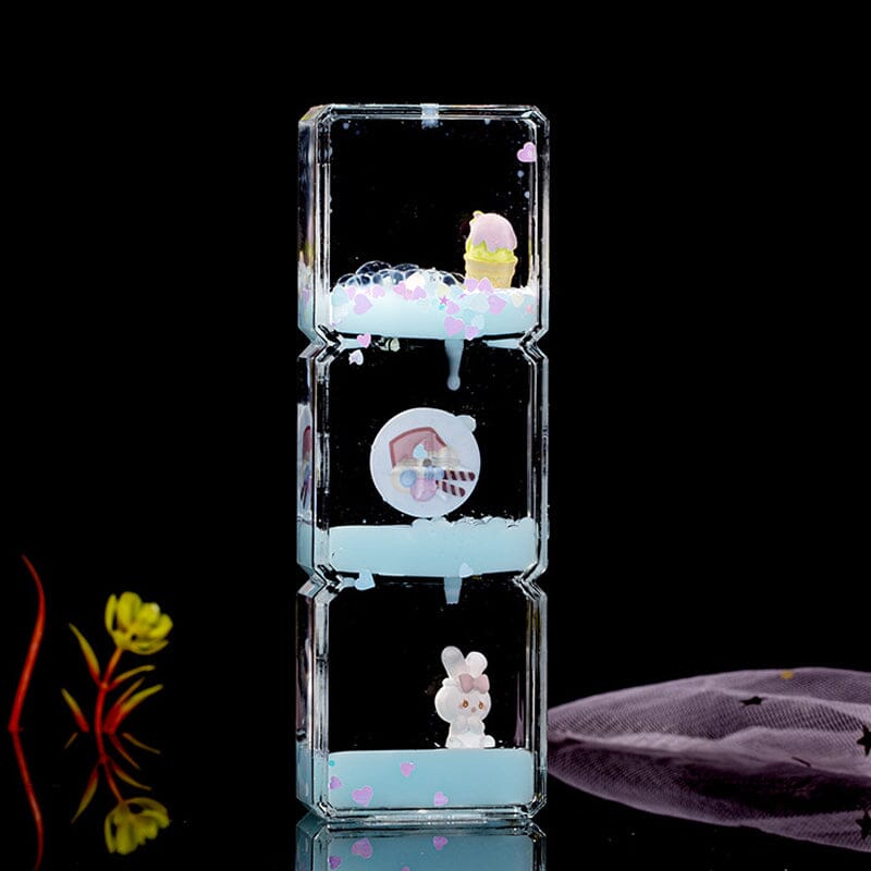 Mini Cartoons Creative Liquid Hourglass