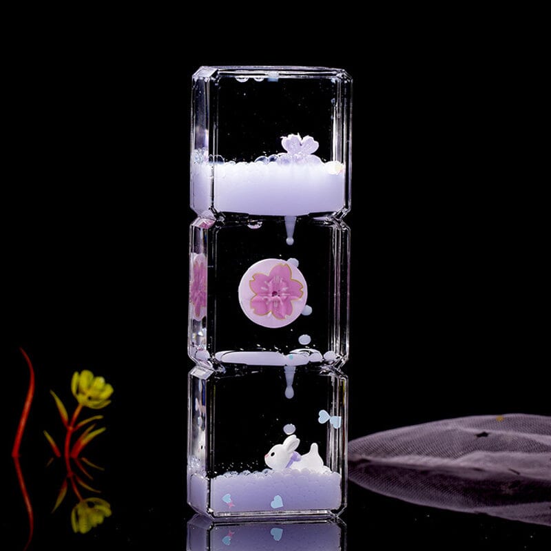 Mini Cartoons Creative Liquid Hourglass