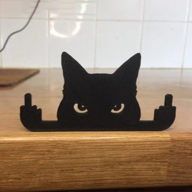 Pre-Sale>>Black Peeping Cat Ornament