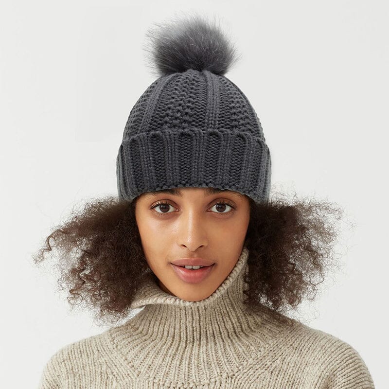 Elastic Ribbed Knit Hat for Hair Protection