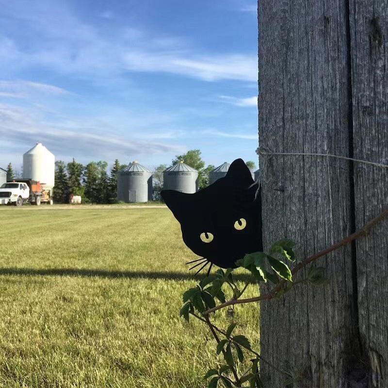 Pre-Sale>>Black Peeping Cat Ornament