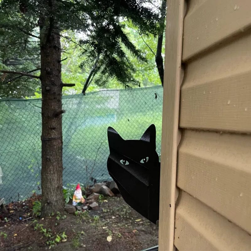 Pre-Sale>>Black Peeping Cat Ornament