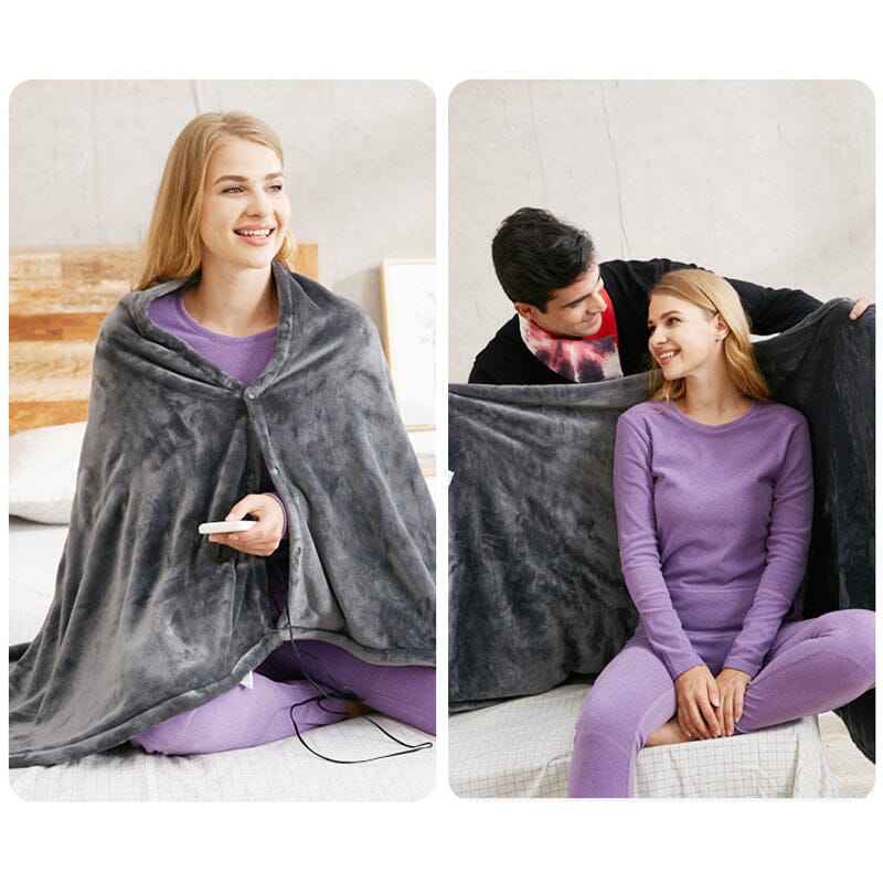 USB Heating Warm Shawl Electric Heating Plush Blanket