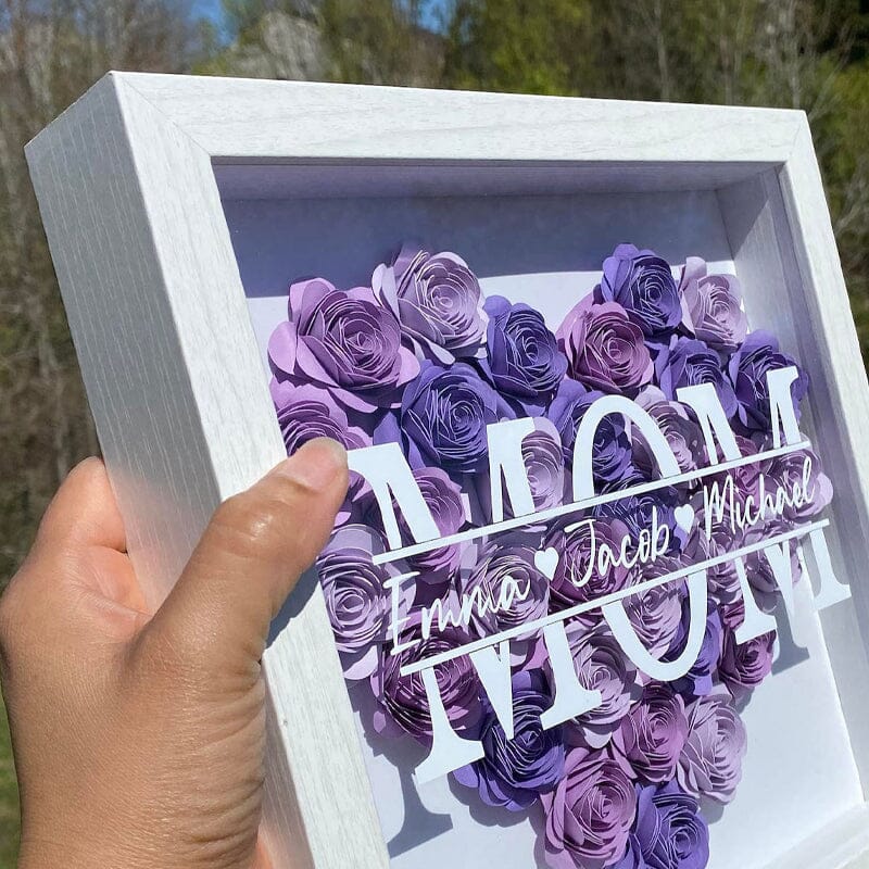 Flower Shadow Box For Mother's Day