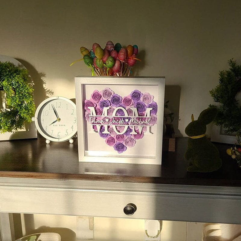 Flower Shadow Box For Mother's Day