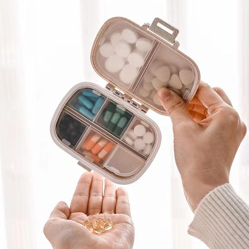 Compartments Pill Box【Free Stickers Included】