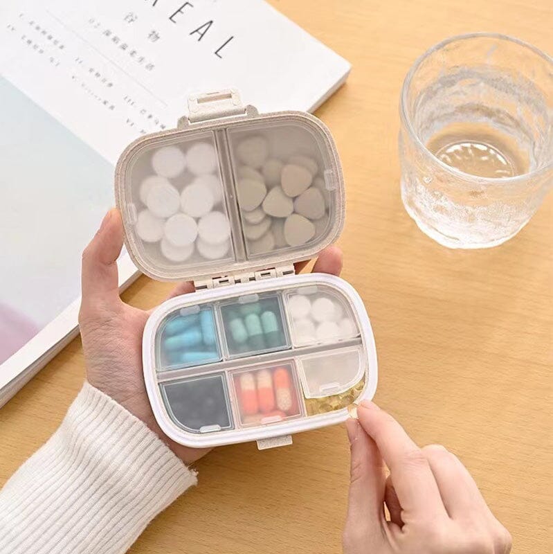 Compartments Pill Box【Free Stickers Included】