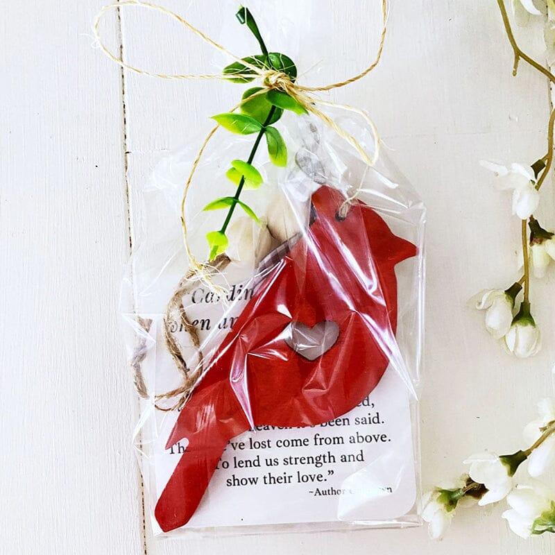 Inspirational Cardinal Wood Hanging Ornament